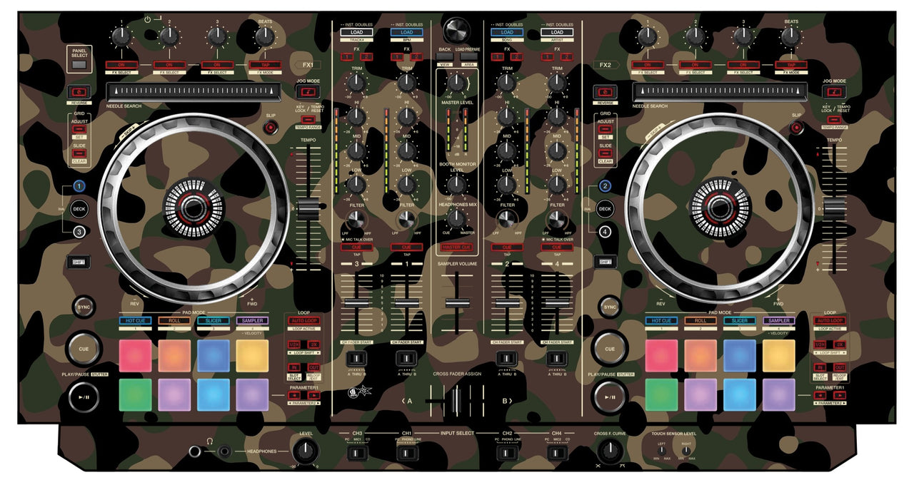 Pioneer DJ DDJ SX Skin Camo Woodland