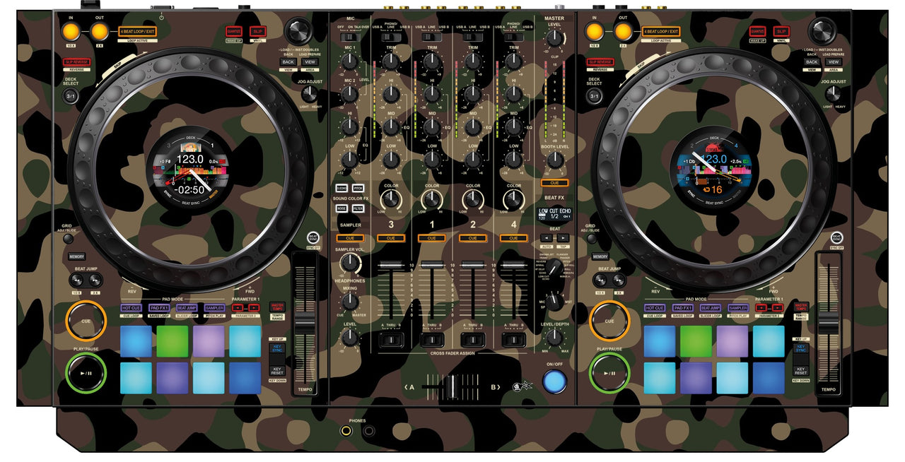 Pioneer DJ DDJ 1000 SRT Skin Camo Woodland