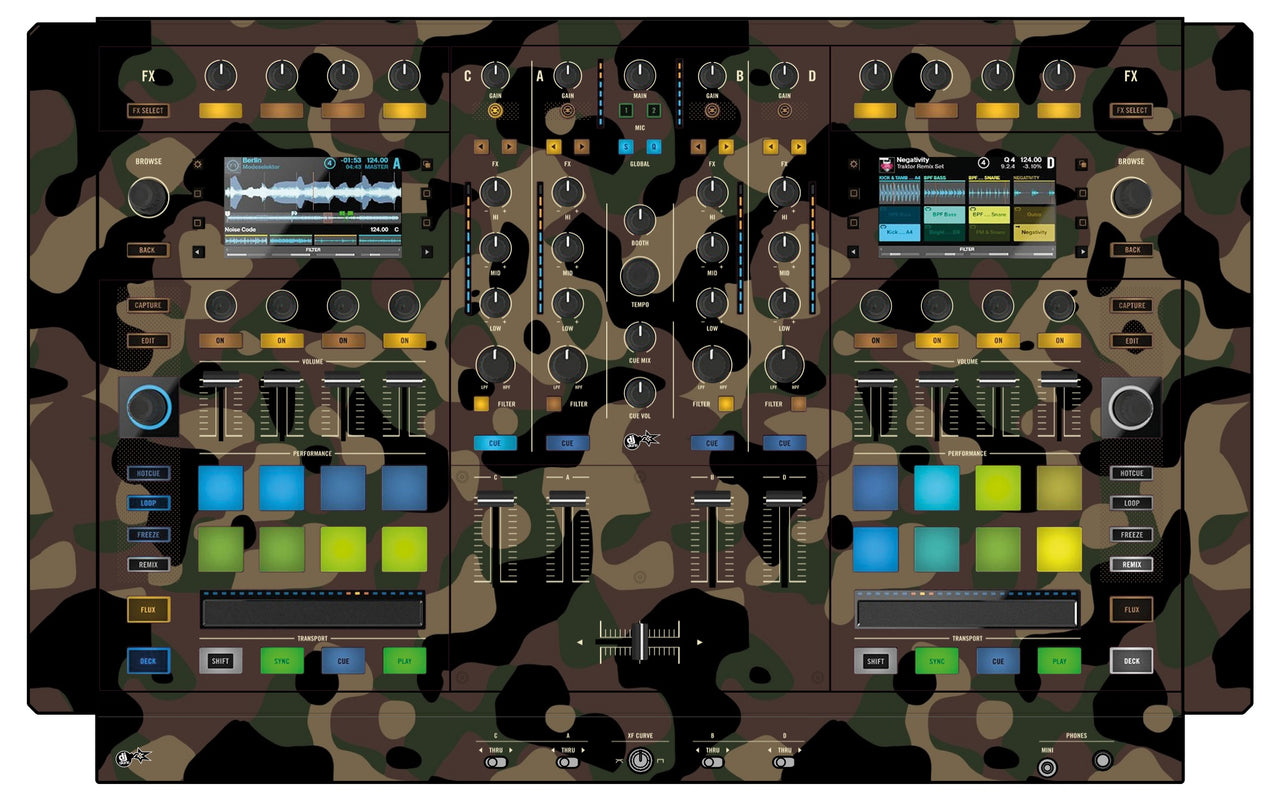 Native Instruments S8 Skin Camo Woodland