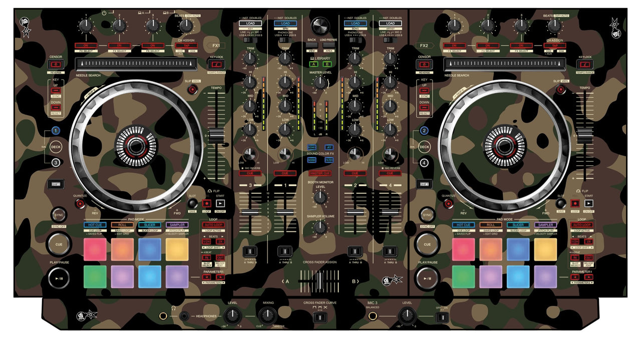 Pioneer DJ DDJ SX 3 Skin Camo Woodland