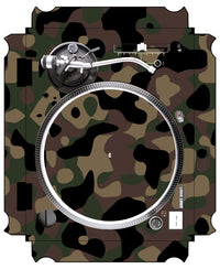 Technics 1200 / 1210 MK5 VERTICAL Skin Camo Woodland
