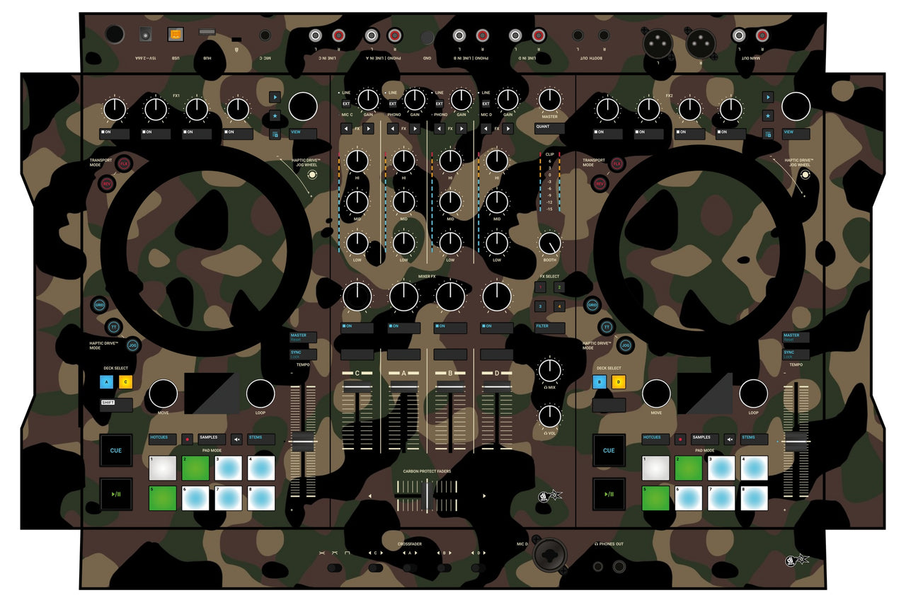 Native Instruments S4 MK3 Skin Camo Woodland