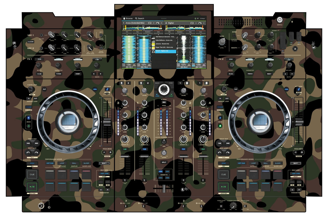 Denon DJ PRIME 4+ Skin Camo Woodland