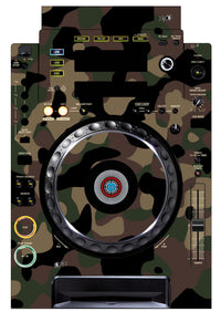 Pioneer DJ CDJ 900 Skin Camo Woodland