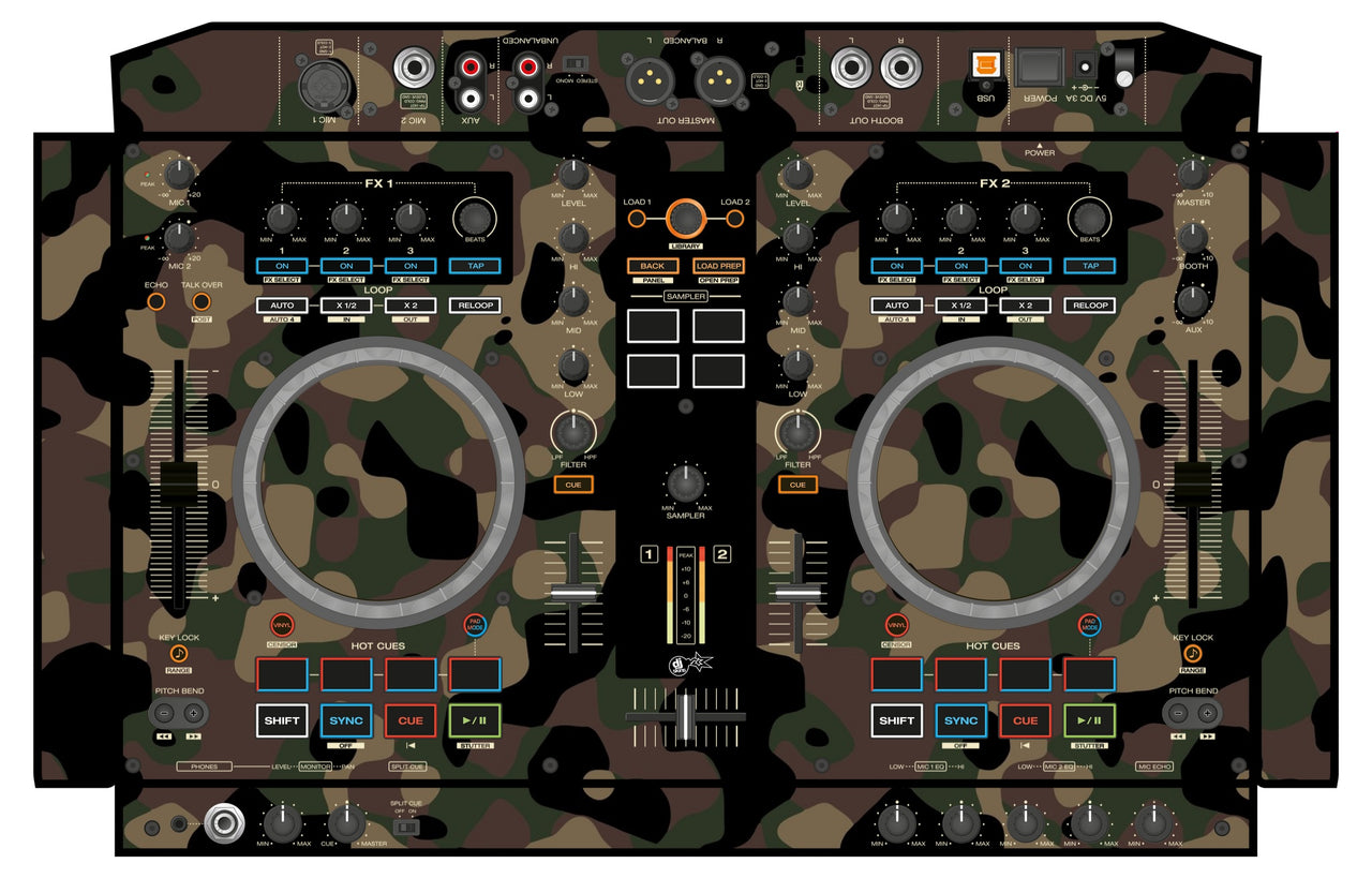 Denon DJ MC 4000 Skin Camo Woodland