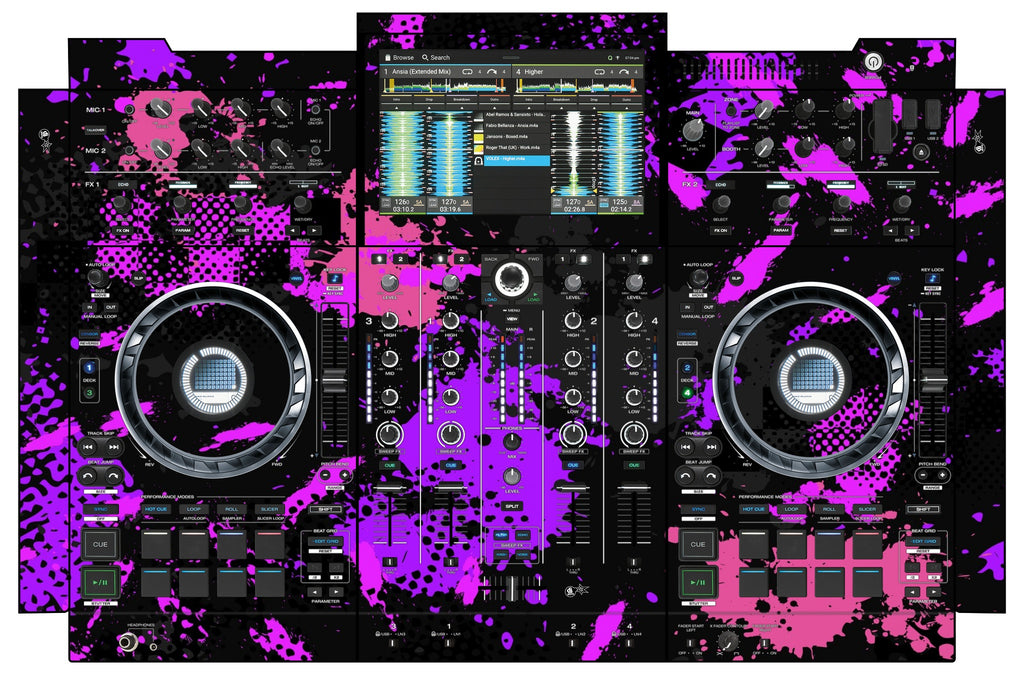 Denon DJ PRIME 4+ Skin Conflict Purple