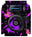 Pioneer DJ XDJ 1000 MK2 Skin Conflict Purple
