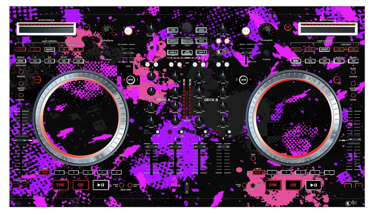 Numark NS 6 Skin Conflict Purple
