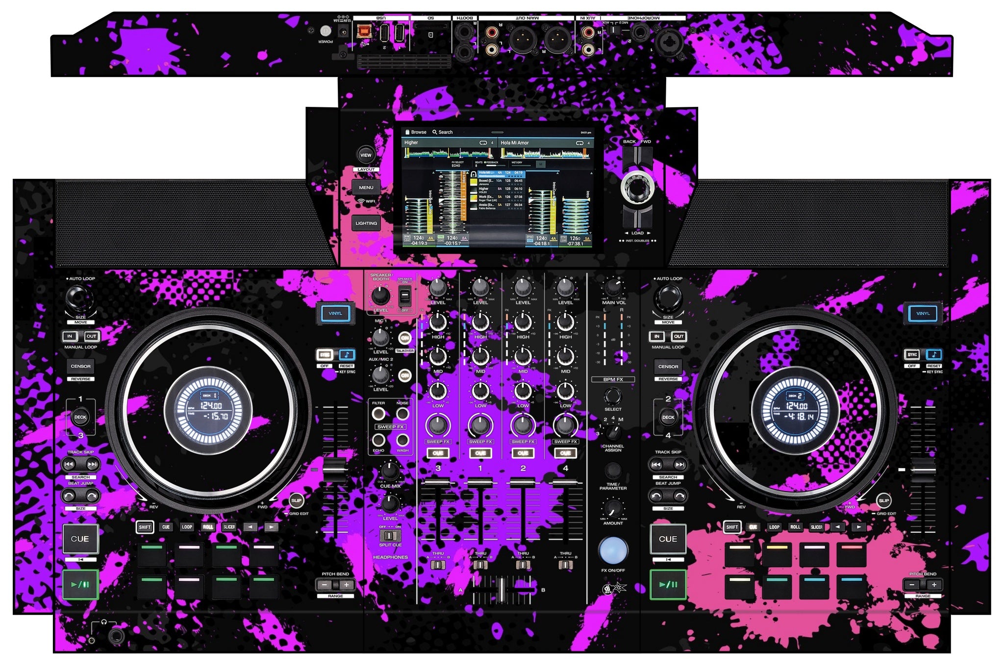 Denon DJ SC Live 4 Skin Conflict Purple