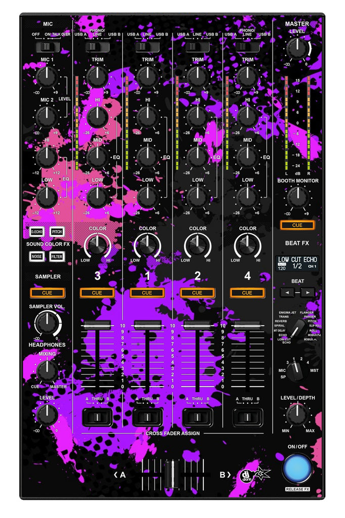 Pioneer DJ DDJ 1000 MIXER Skin Conflict Purple