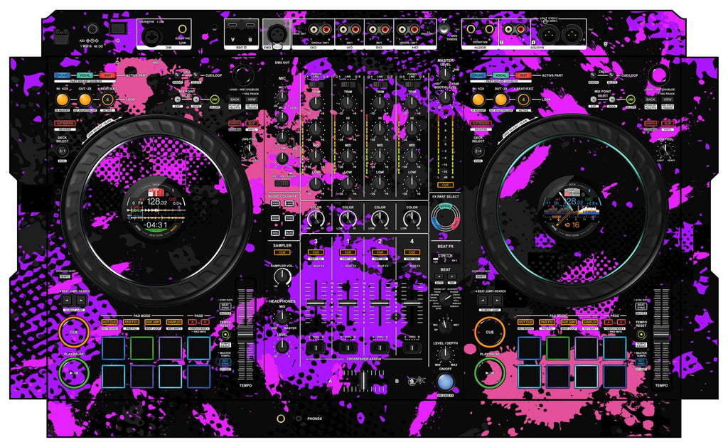 Pioneer DJ DDJ FLX10 Skin Conflict Purple