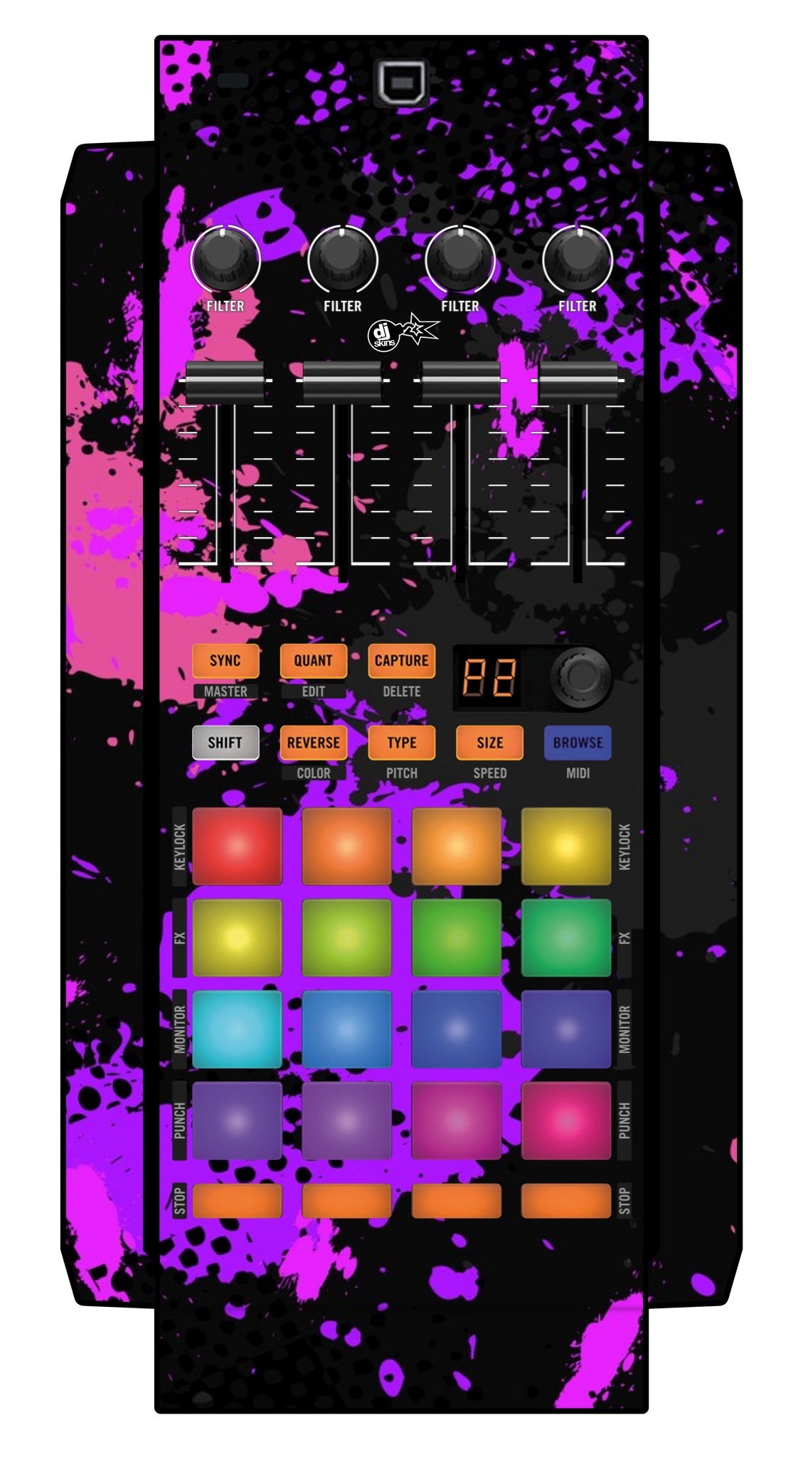 Native Instruments F1 Skin Conflict Purple