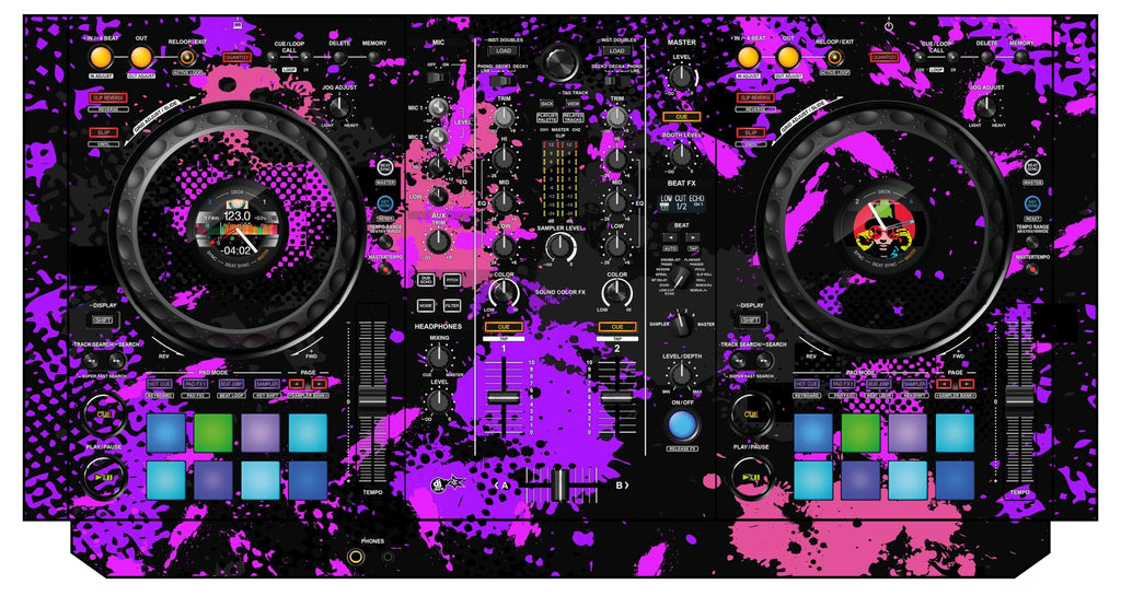 Pioneer DJ DDJ 800 Skin Conflict Purple