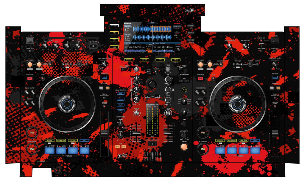 Pioneer DJ XDJ RX Skin Conflict Red