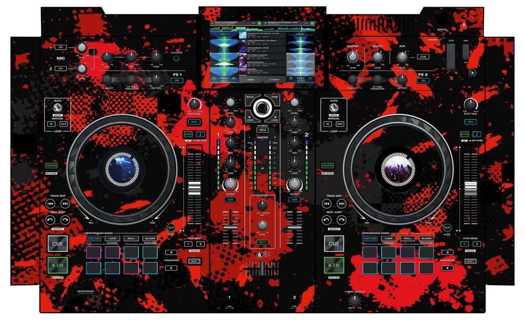 Denon DJ PRIME 2 Skin Conflict Red