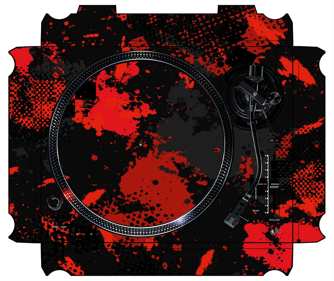 Technics 1200 / 1210 MK7 Skin Conflict Red