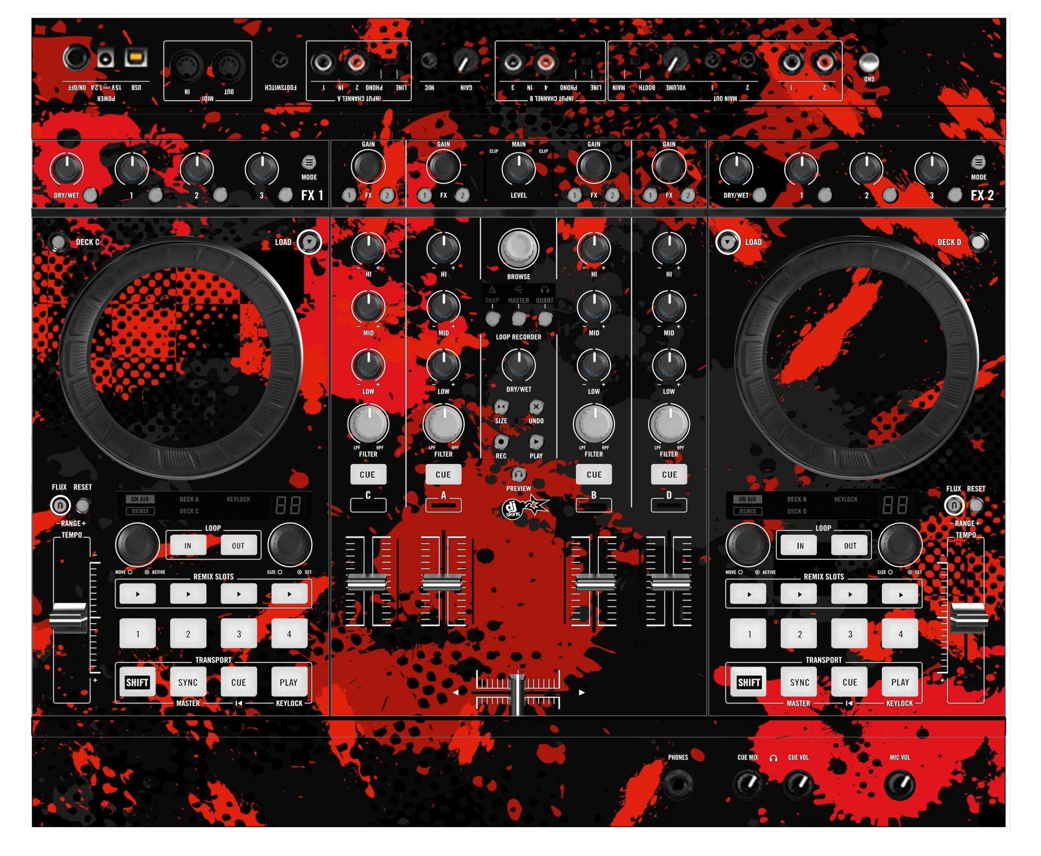 Native Instruments S4 MK2 Skin Conflict Red