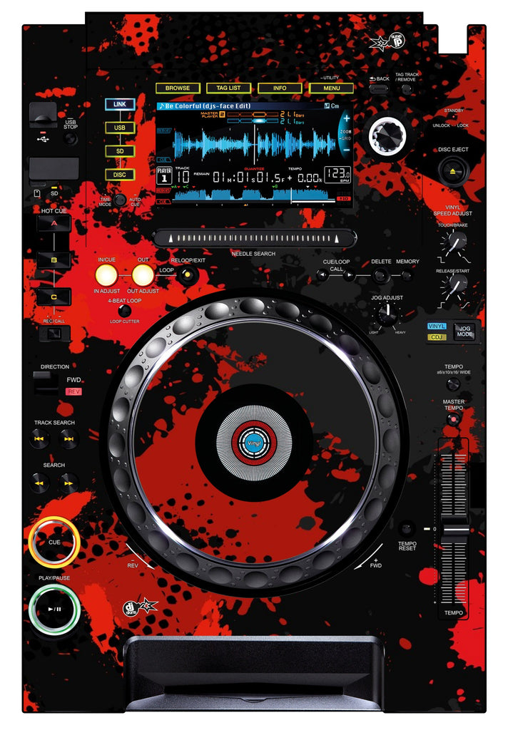 Pioneer DJ CDJ 2000 Skin Conflict Red