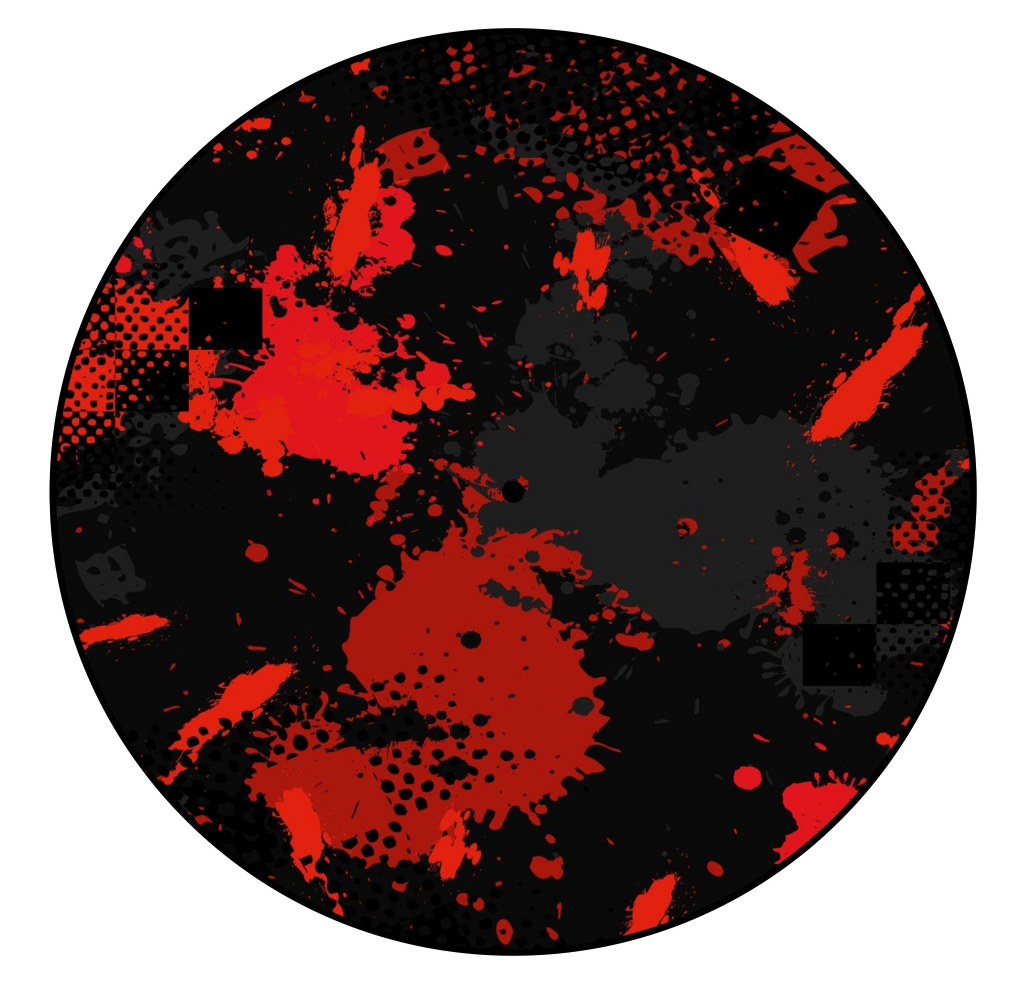 Universal Slipmat 12 Inch Skin Conflict Red