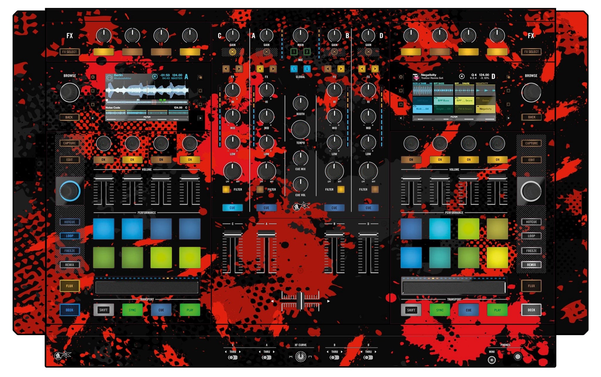 Native Instruments S8 Skin Conflict Red