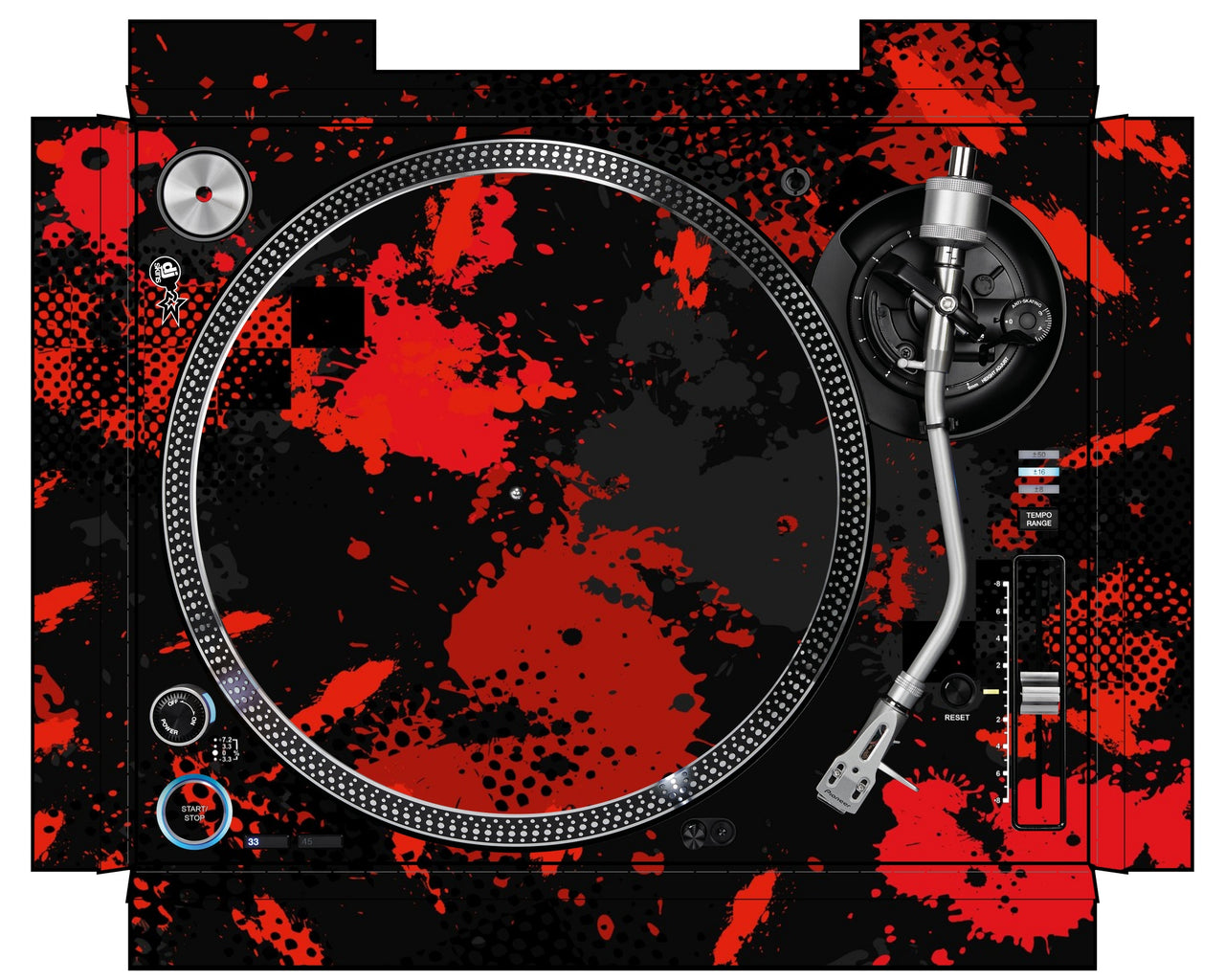 Pioneer DJ PLX 1000 Skin Conflict Red