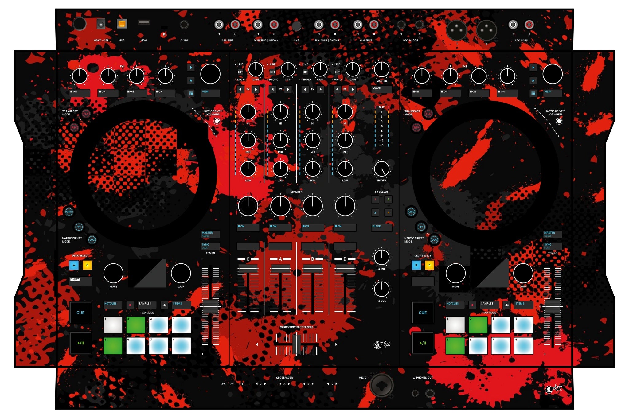 Native Instruments S4 MK3 Skin Conflict Red