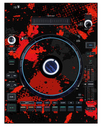 Denon DJ LC 6000 Skin Conflict Red
