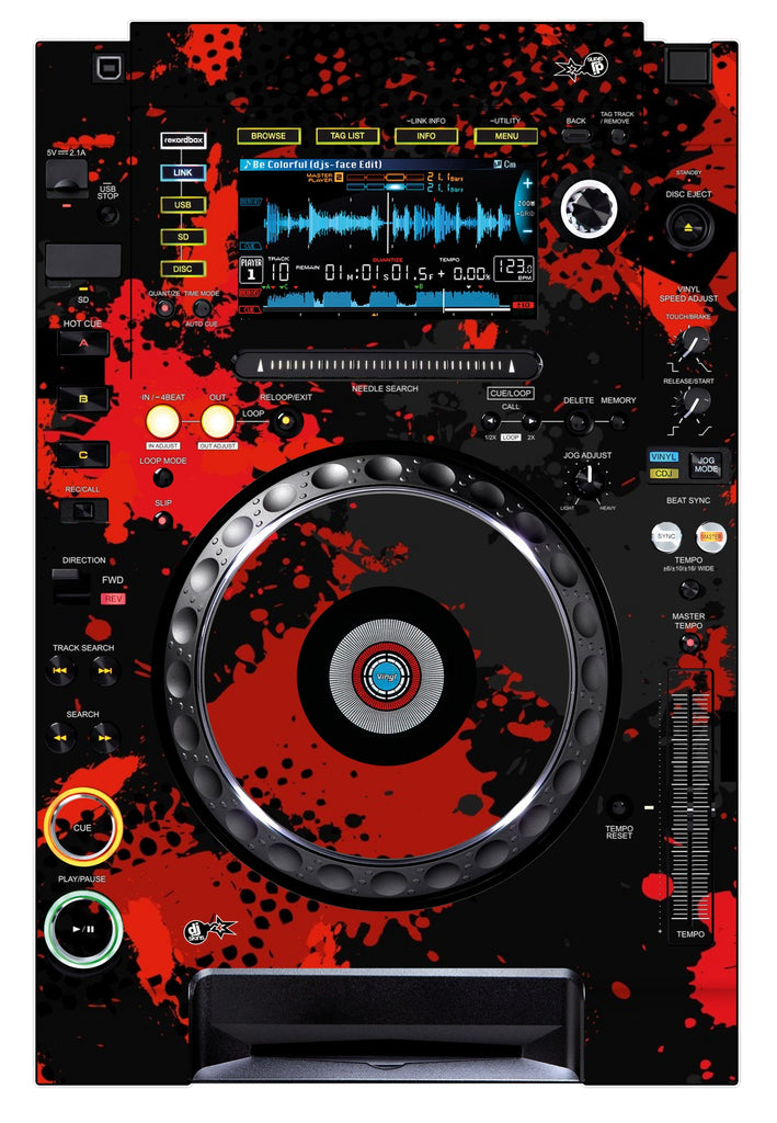 Pioneer DJ CDJ 2000 NEXUS Skin Conflict Red