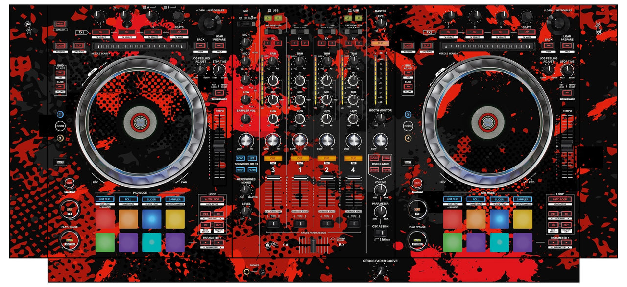 Pioneer DJ DDJ SZ Skin Conflict Red