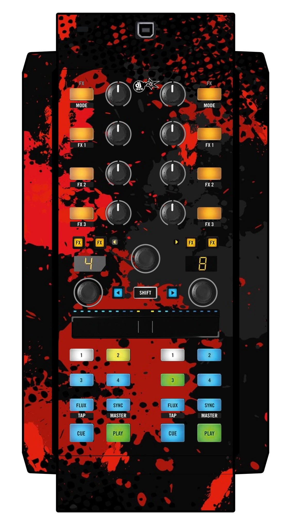 Native Instruments X1 MK2 Skin Conflict Red