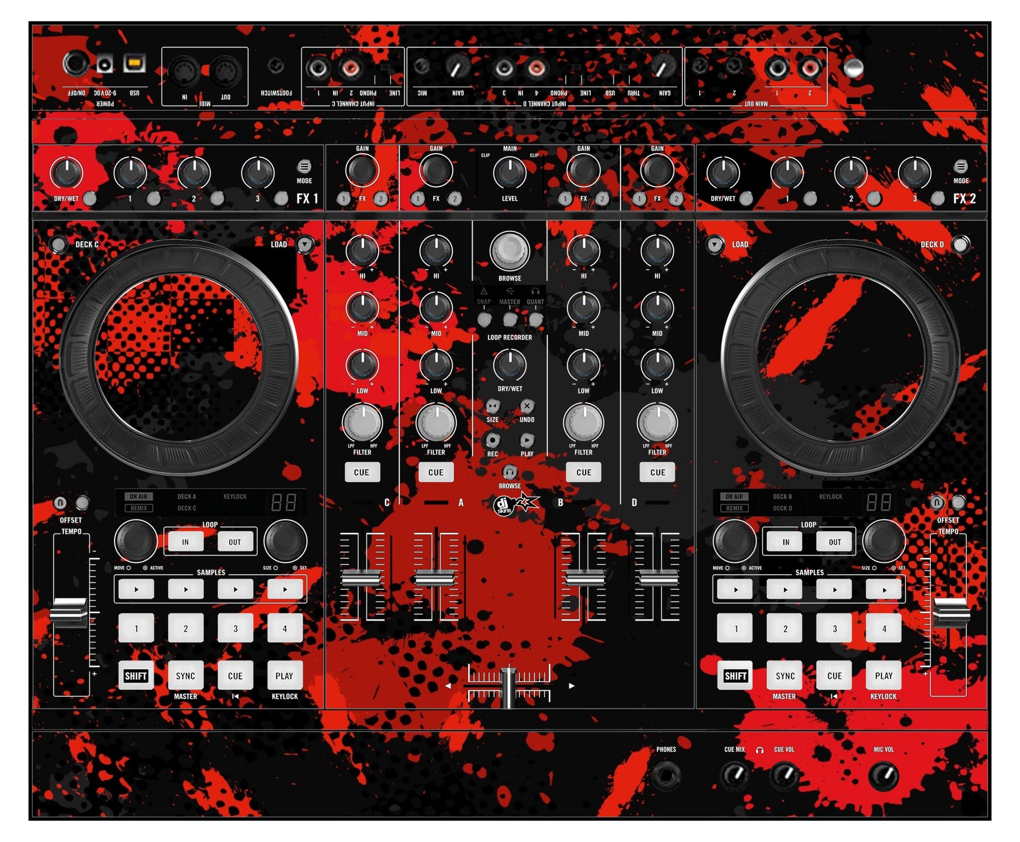 Native Instruments S4 MK1 Skin Conflict Red