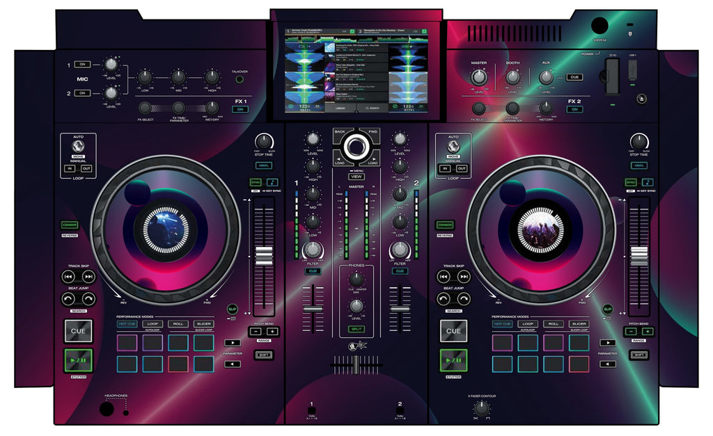 Denon DJ PRIME 2 Skin Retro Bubble