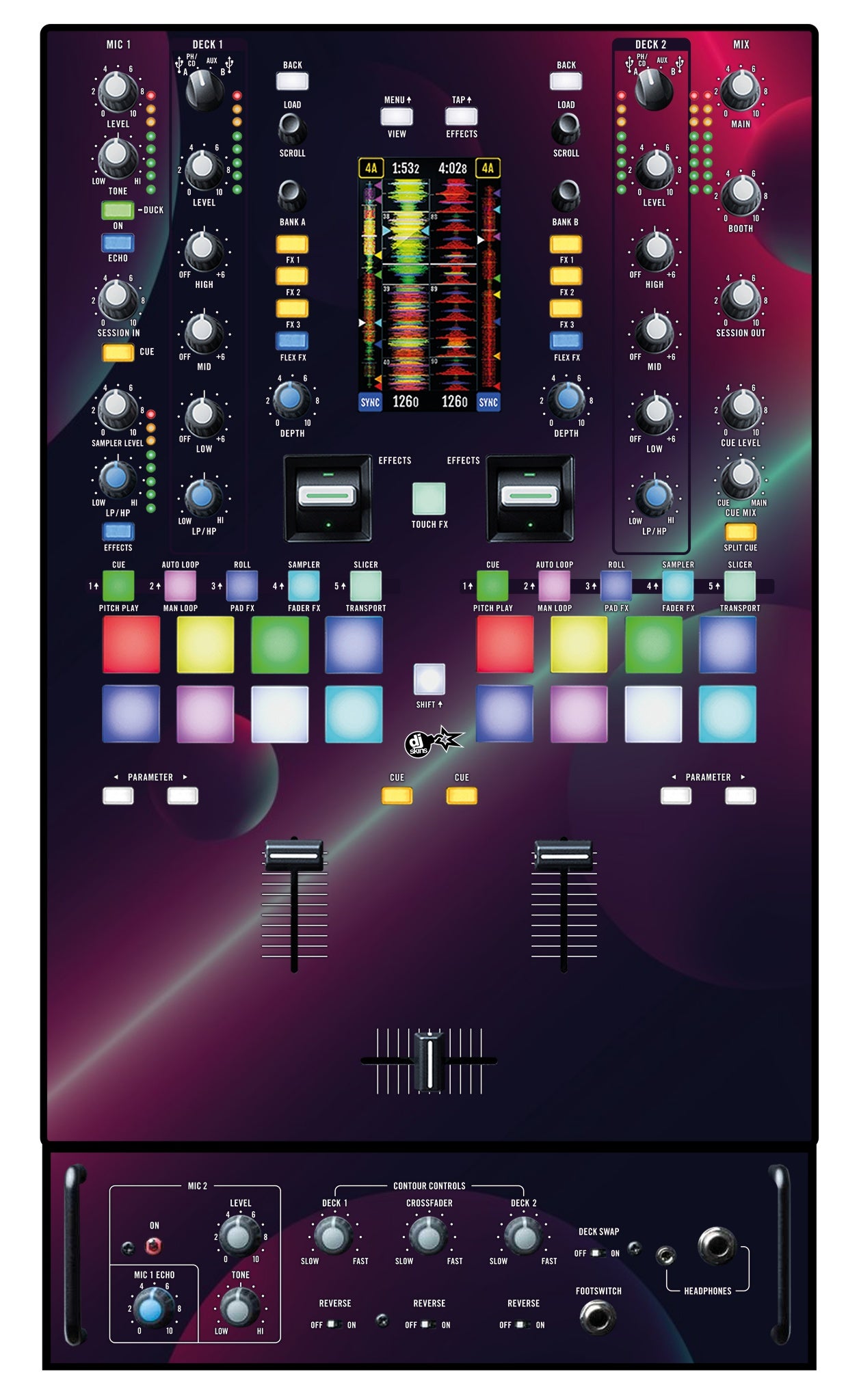 Rane 72 Skin Retro Bubble
