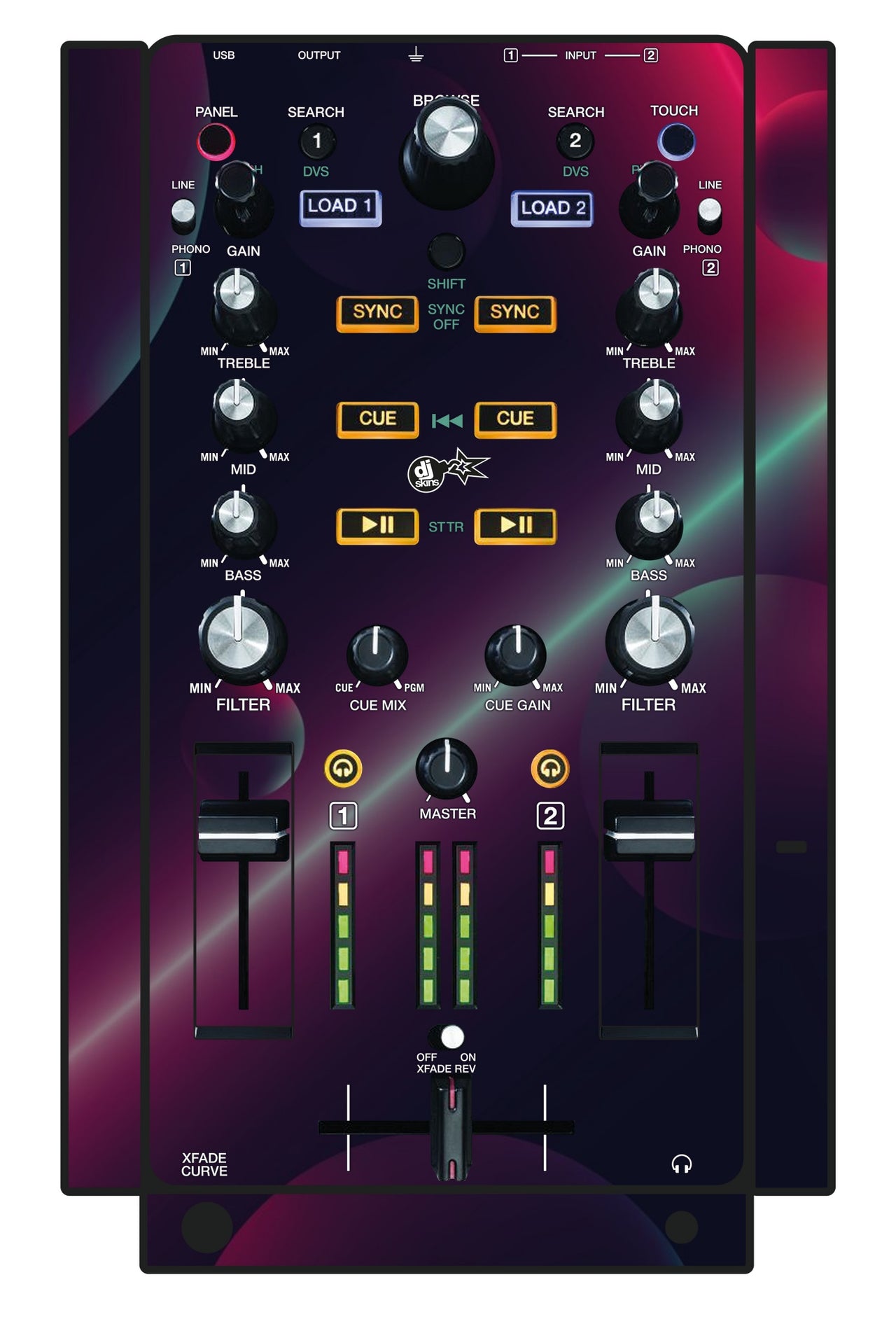 Akai Pro AMX Skin Retro Bubble