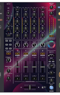 Pioneer DJ DDJ FLX10 MIXER Skin Retro Bubble