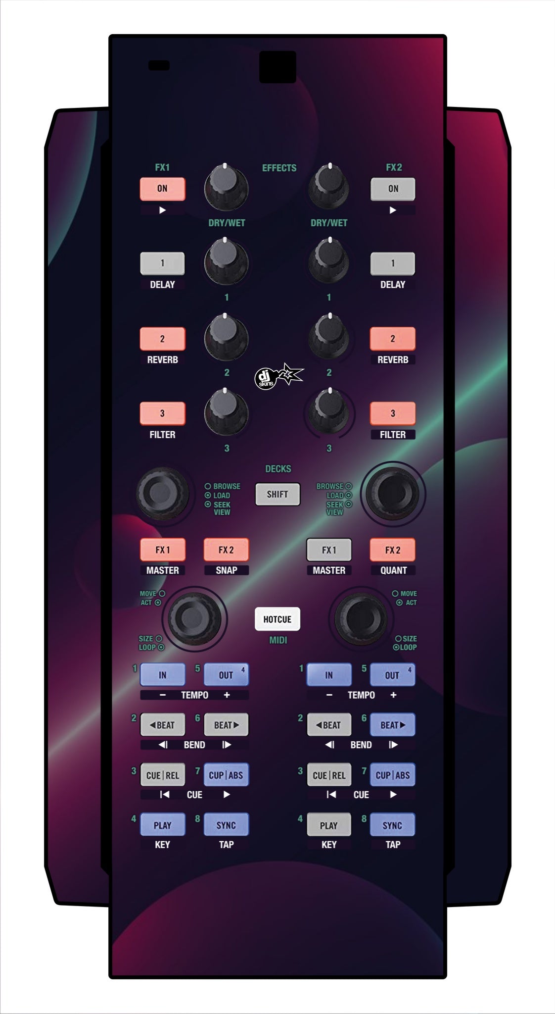 Native Instruments X1 Skin Retro Bubble
