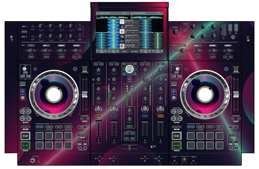 Denon DJ PRIME 4 Skin Retro Bubble