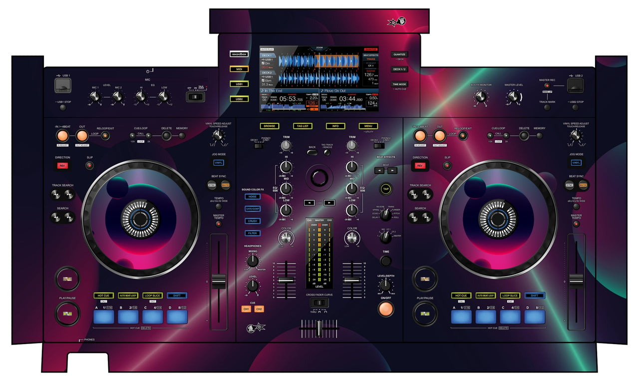 Pioneer DJ XDJ RX Skin Retro Bubble