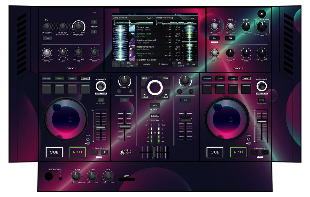 Denon DJ PRIME GO Skin Retro Bubble