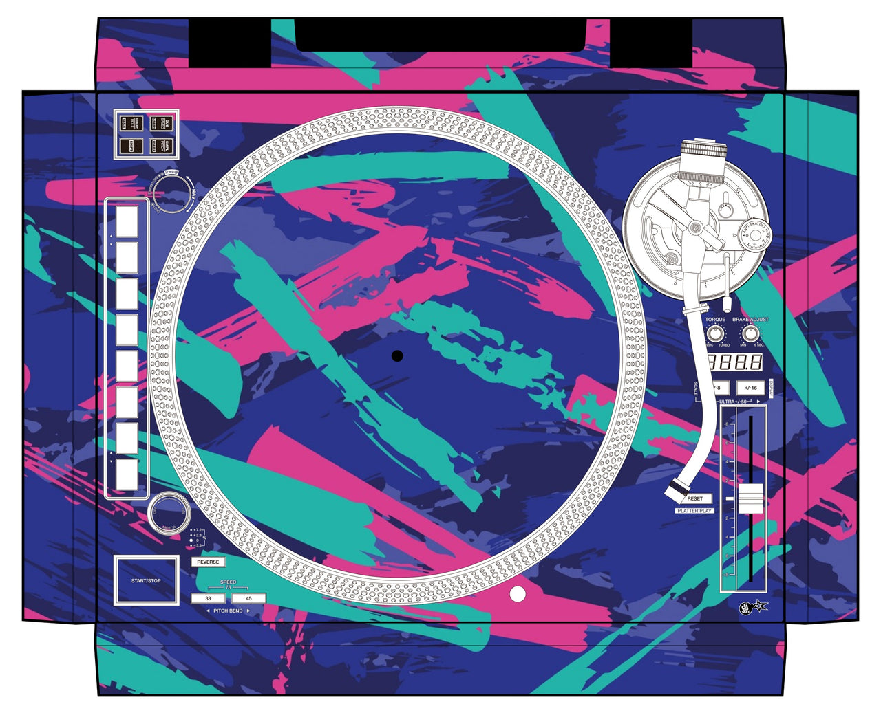 Reloop RP 8000 MK2 Skin Retro Jogger