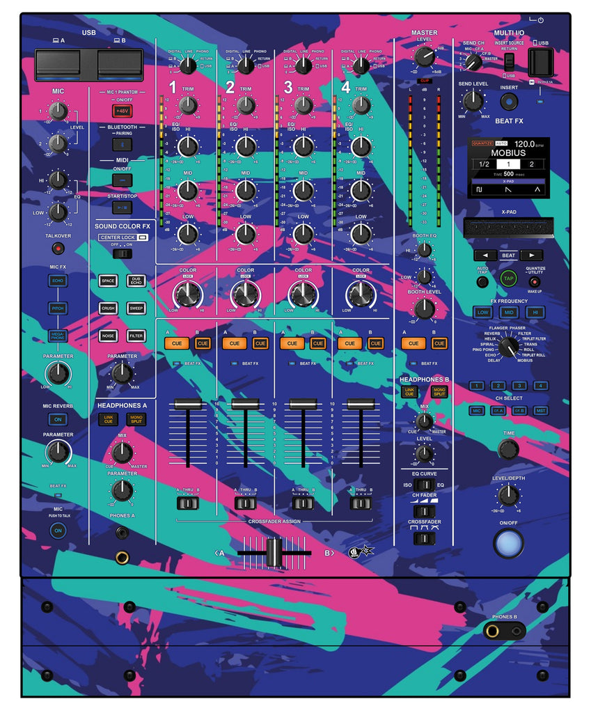 Pioneer DJ DJM A9 Skin Retro Jogger