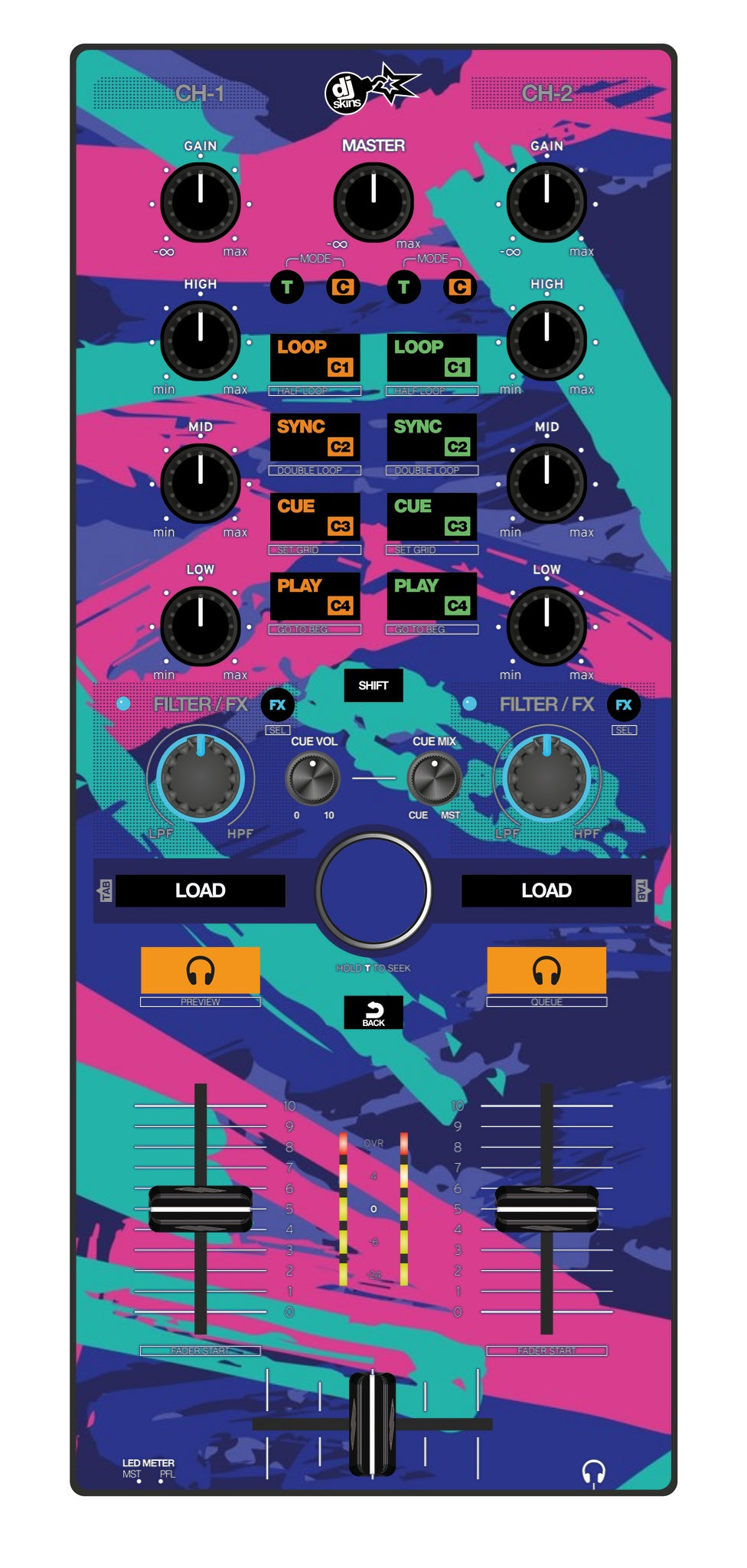 Reloop Mixtour Skin Retro Jogger