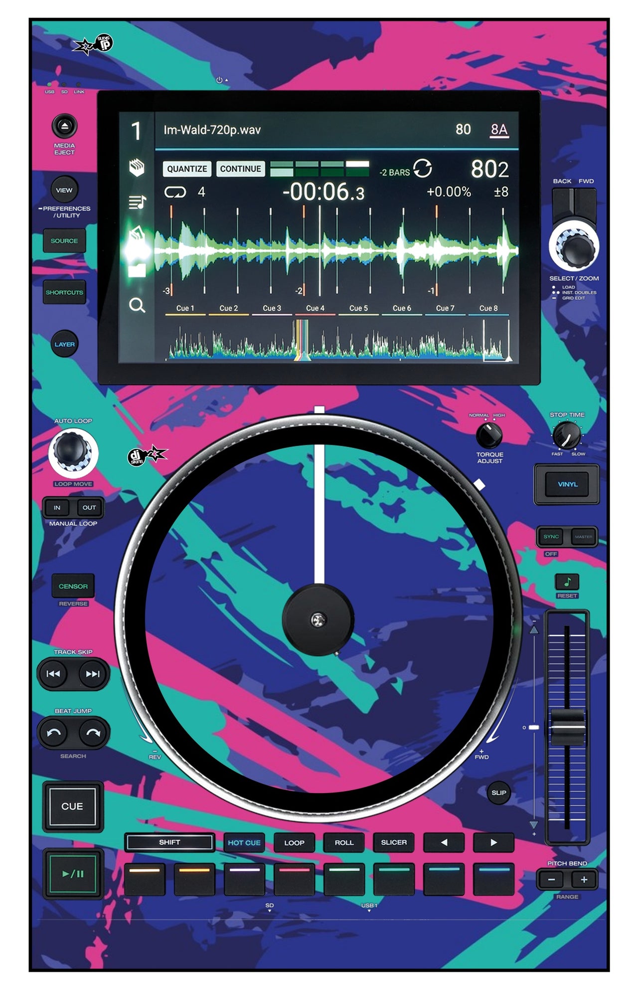 Denon DJ SC 6000 M Skin Retro Jogger