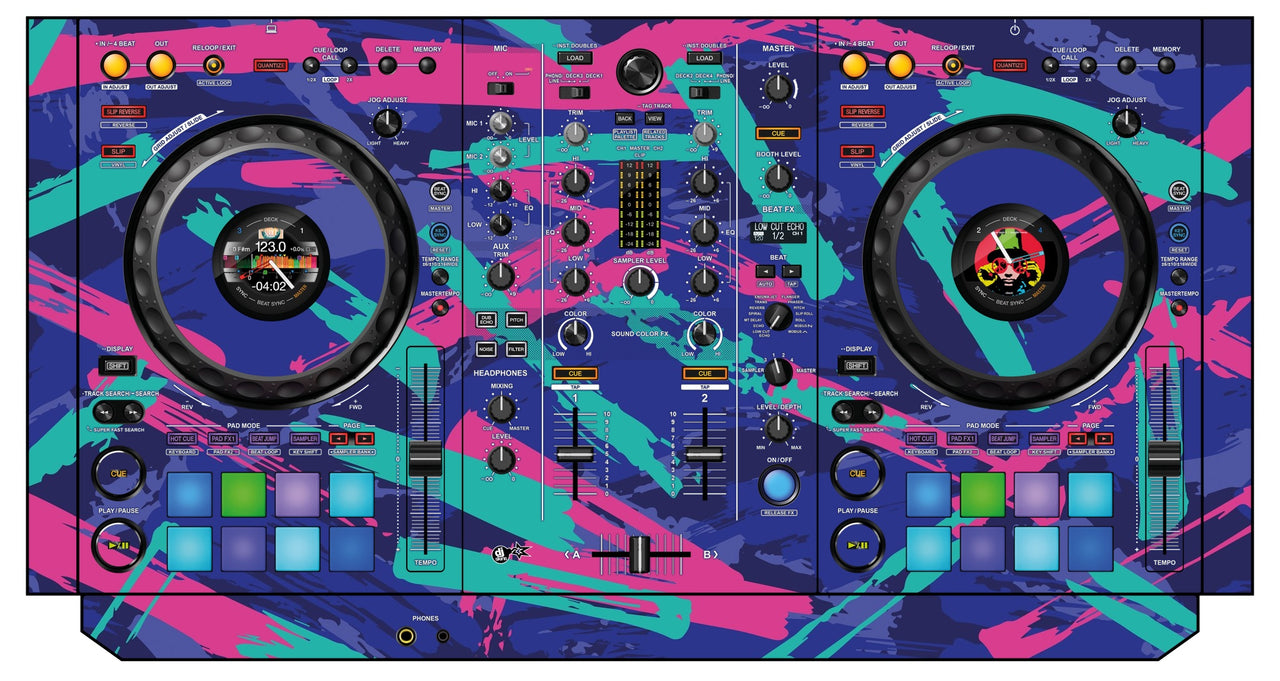 Pioneer DJ DDJ 800 Skin Retro Jogger