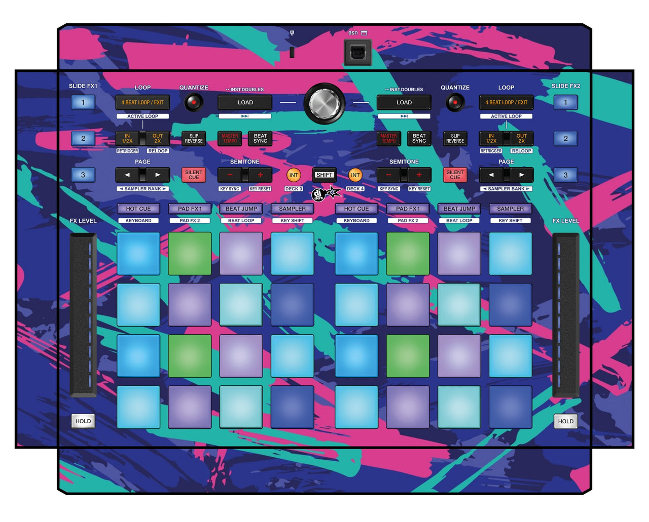 Pioneer DJ DDJ XP 1 Skin Retro Jogger