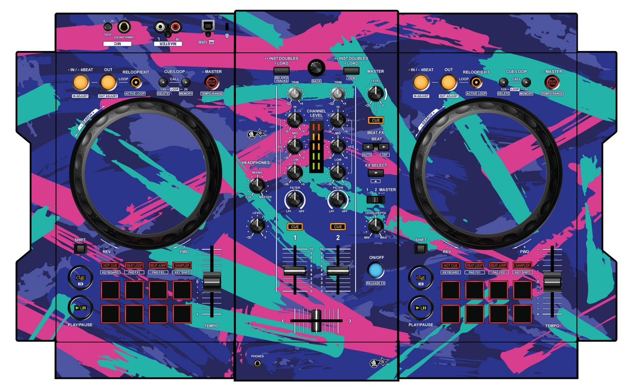 Pioneer DJ DDJ 400 Skin Retro Jogger