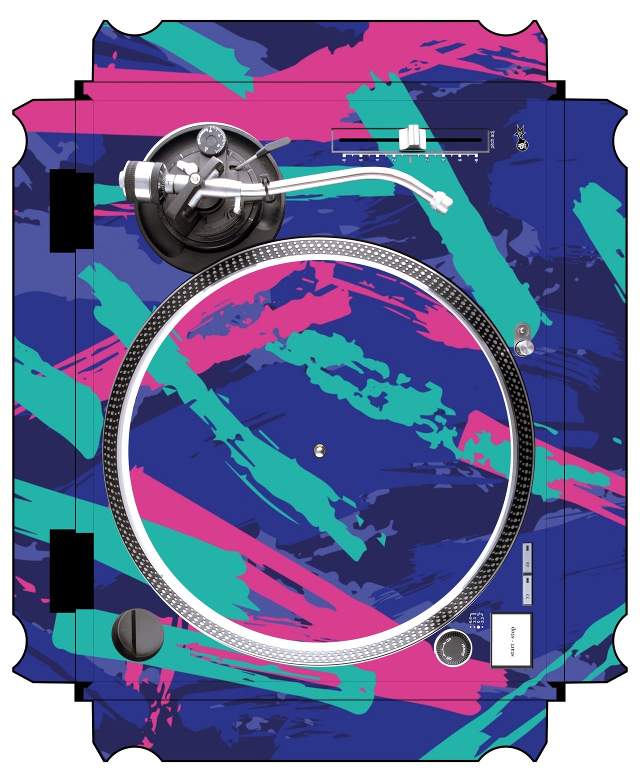 Technics 1200 / 1210 MK2 VERTICAL Skin Retro Jogger