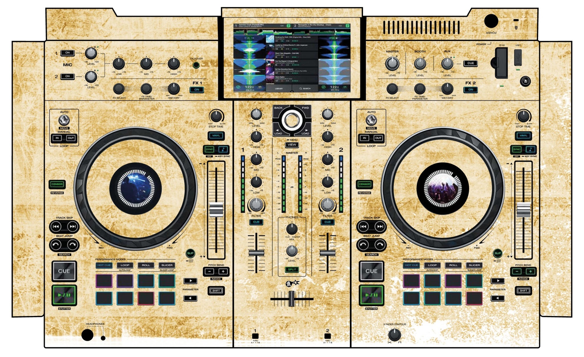 Denon DJ PRIME 2 Skin Reverb