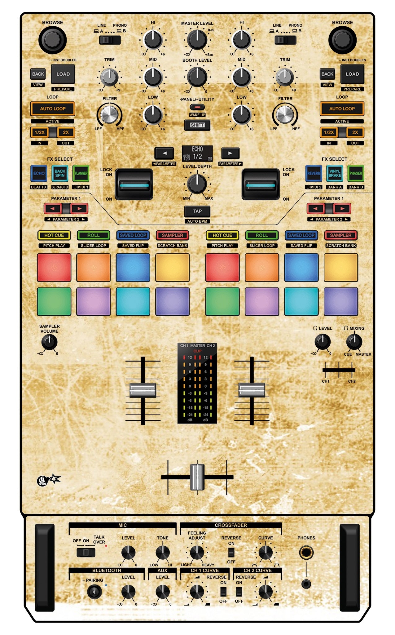 Pioneer DJ DJM S7 Skin Reverb