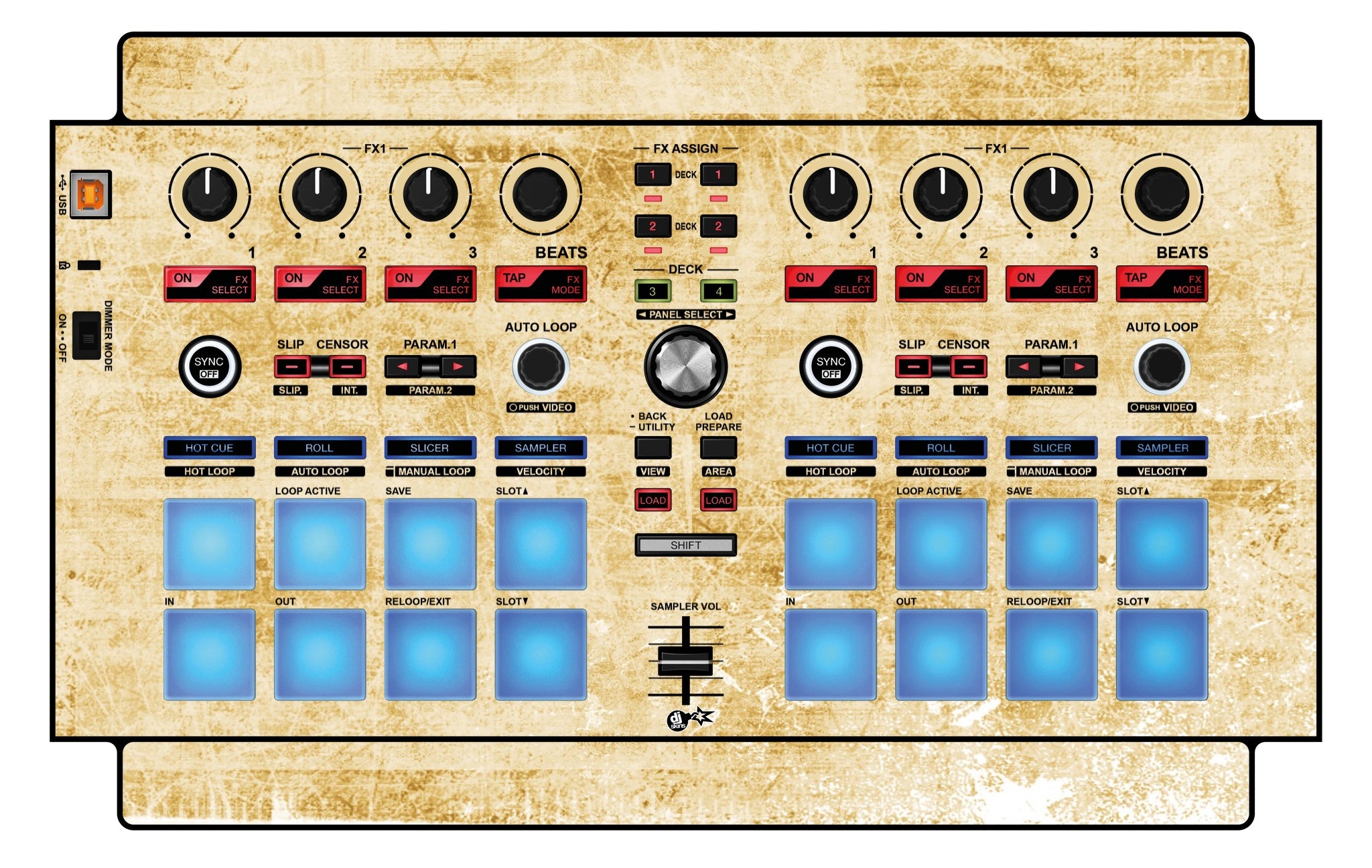 Pioneer DJ DDJ SP 1 Skin Reverb